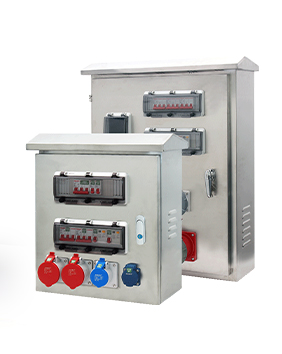 Boîte de distribution de prises en acier inoxydable PHLTD, boîte de distribution électrique étanche et anti-poussière de qualité industrielle, adaptée pour l'alimentation électrique en usine et en extérieur