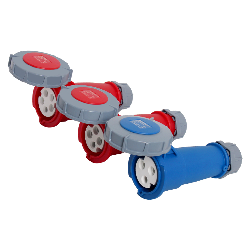 Connecteur de prise et fiche industrielles PHLTD étanches IP67 haute courant (3 fils, 4 fils, 5 fils, 63A/125A)