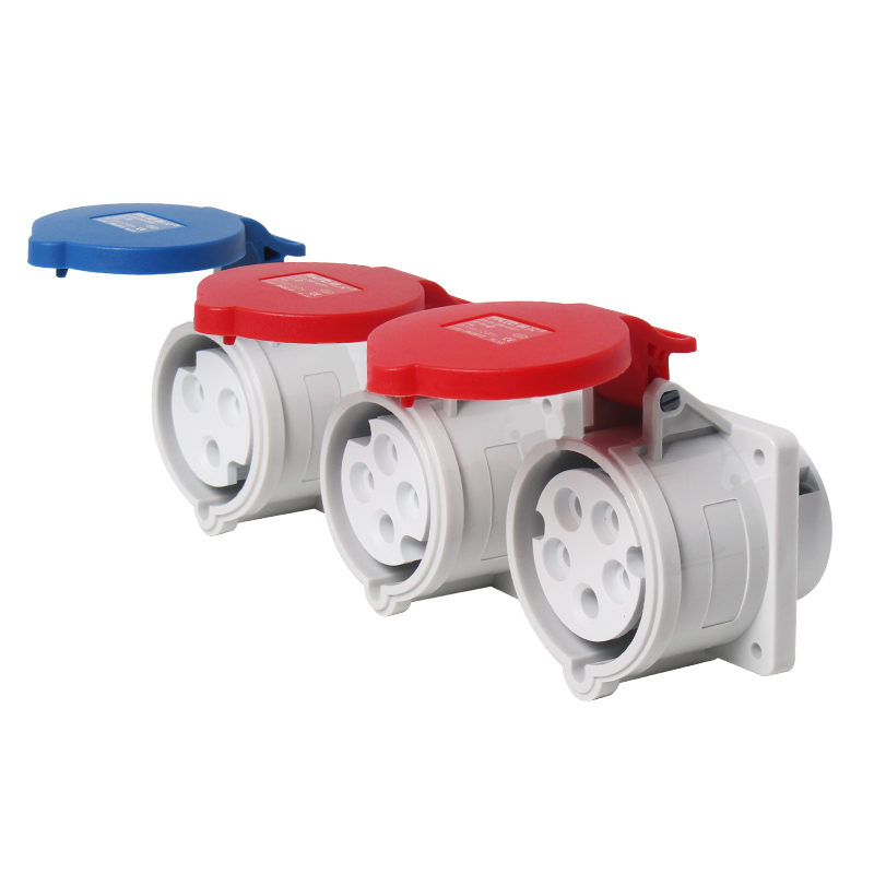 Prise dissimulée PHLTD étanche pour alimentation industrielle (3 fils, 4 fils, 5 fils, 16A/32A)